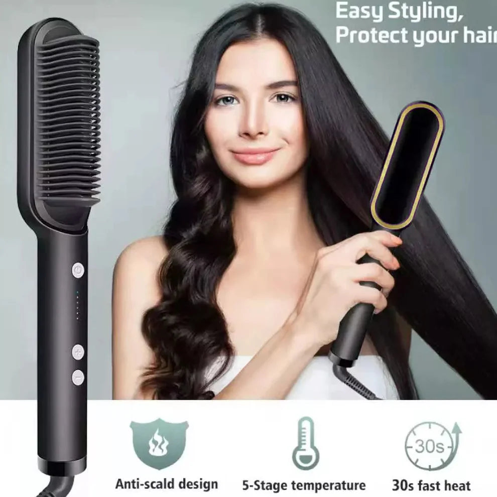 Hair Scalp Massager & Straightening Comb | 2-in-1
