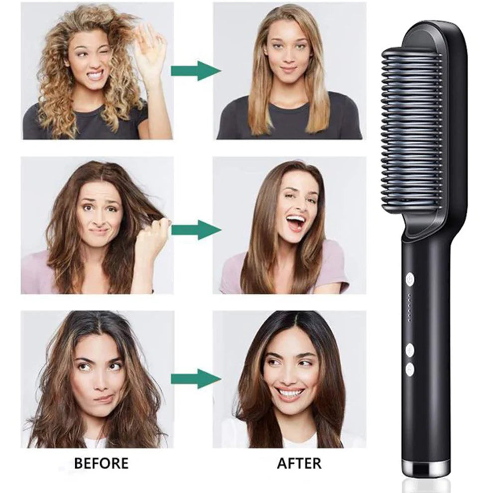 Hair Scalp Massager & Straightening Comb | 2-in-1