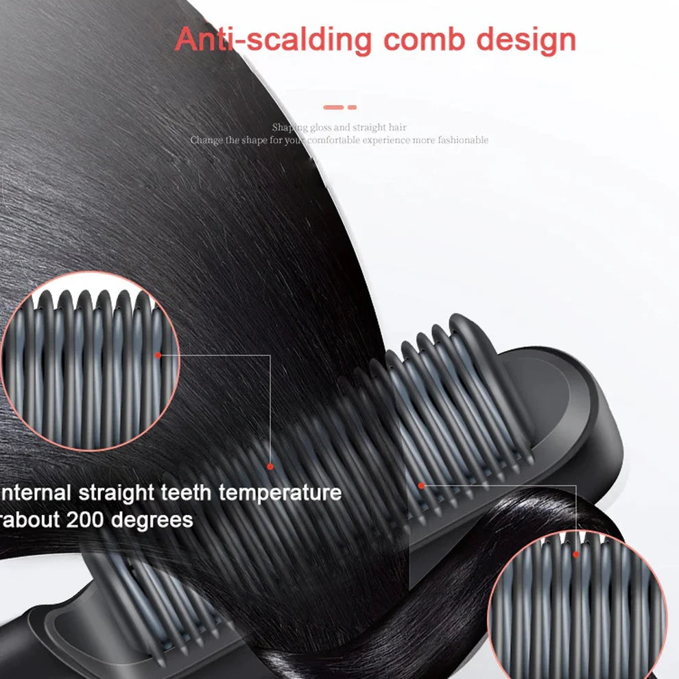 Hair Scalp Massager & Straightening Comb | 2-in-1