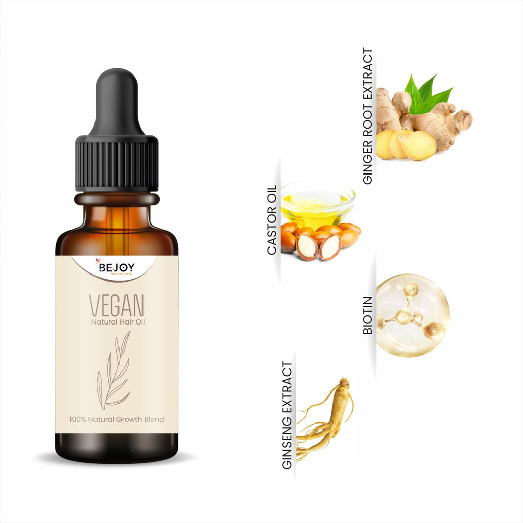 NJORA Vegan Hair Oil for Hair Fall Control & Growth | 100% Natural