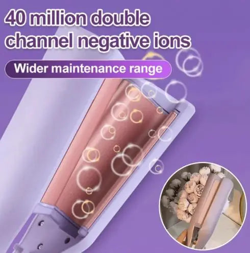 NJORA Professional Hair Curling Iron | French Egg Roll Curler