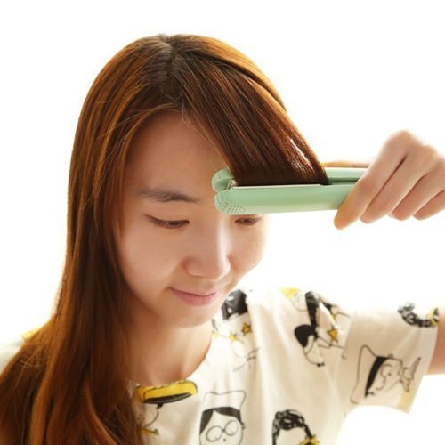 NJORA Mini Hair Straightener for Teens | Portable Ceramic Hair Styler