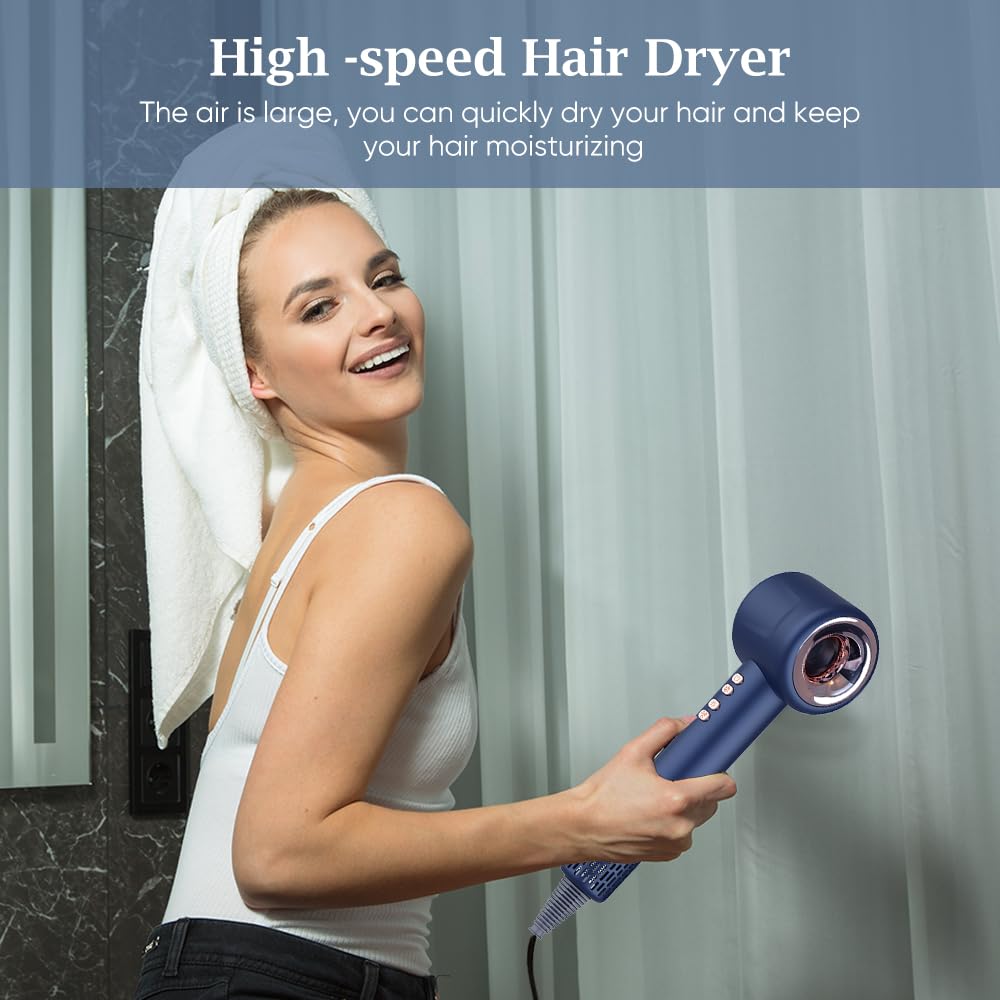 NJORA High-Speed Hair Dryer 2000W | Fast Drying, Low Noise