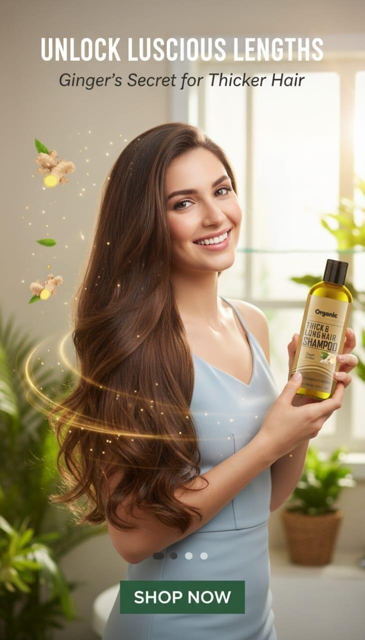 NJORA Ginger Extract Hair Shampoo 100ml | Pack of 2