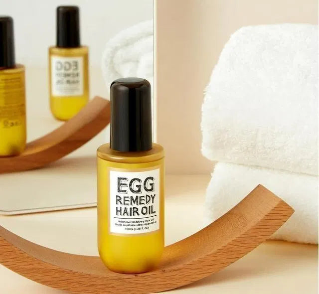 NJORA Egg Remedy Hair Oil 100ml | Egg & Niacinamide Nourishing Oil