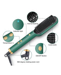 NJORA Hair Straightening Comb for Women & Men | Anti-Scald Ceramic