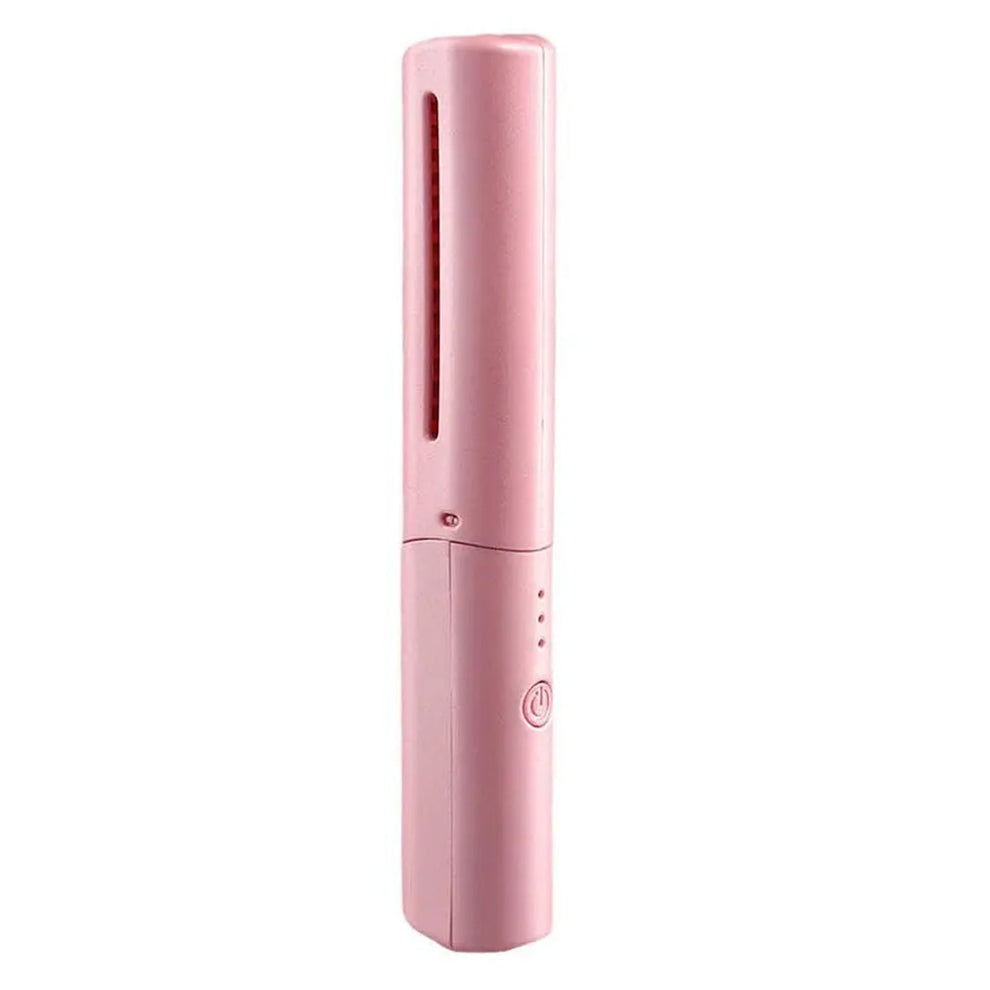 Rechargeable Mini Hair Straightener | Portable Cordless Hair Styler | 2-in-1